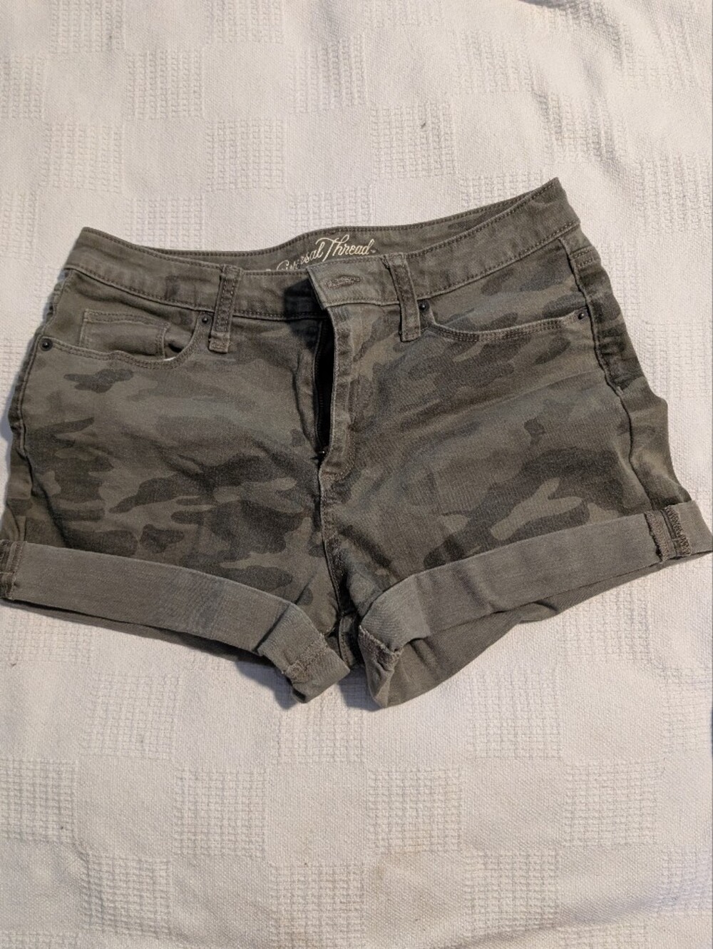 Universal Thread High-Rise Camo Shorts